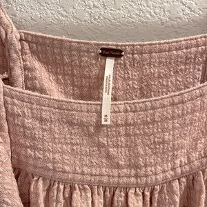 Free People Flowy Blouse Dusty Pink Color Size M